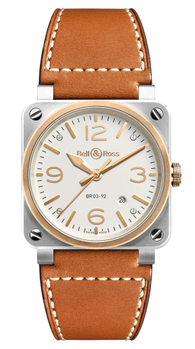 Bell & Ross - BR0392-ST-PG/SCA  BR 03 92 Steel & Rose Gold