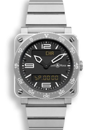 Bell & Ross - BR0392-AVIA-ST/SST  BR 03 92 Type Aviation  Steel