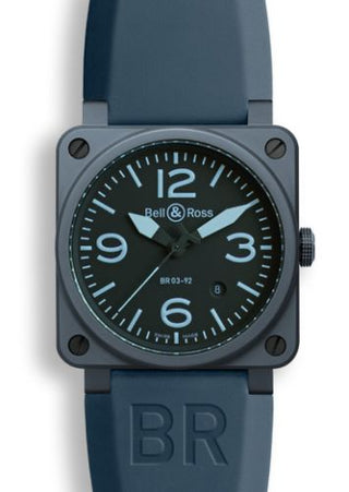 Bell & Ross - BR0392CERAMBLUE  BR 03 92 Blue Ceramic