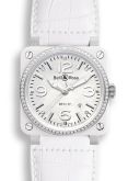 Bell & Ross - BR0392-WH-C-D/SCA  BR 03 92 White Ceramic / Diamond