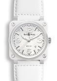 Bell & Ross - BR0392-WH-C/SCA  BR 03 92 White Ceramic