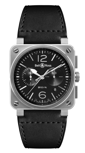 Bell & Ross - BR0394-BL-SI/SCA  BR 03 94 Steel Chronograph