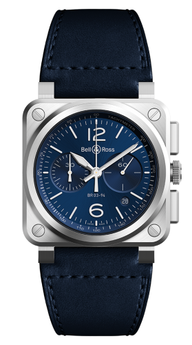 Bell & Ross - BR0394-BLU-ST/SCA  BR 03 94 Blue Steel Chronograph