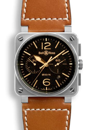 Bell & Ross - BR0394STGHESCA  BR 03 94 Golden Heritage Chronograph