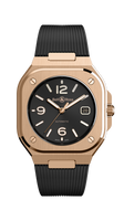 Bell & Ross BR 05 Rose Gold / Black / Bracelet (BR05A-BL-PG/SRB)