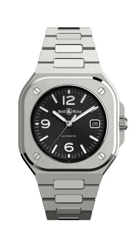 Bell & Ross - BR05A-BL-ST/SST  BR 05 Stainless Steel / Black / Bracelet