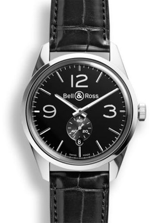 Bell & Ross - BRG123BLSTSCR  BR 123 Officer Black