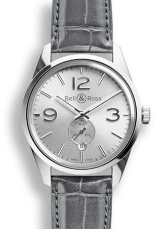 Bell & Ross - BRG123WHSTSCR  BR 123 Officer Silver