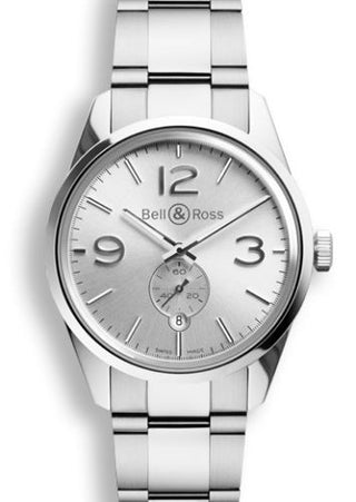 Bell & Ross - BRG123WHSTSST  BR 123 Officer Silver