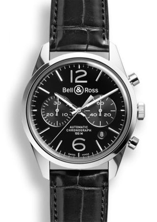 Bell & Ross - BRG126BLSTSCR  BR 126 Officer Black Chronograph