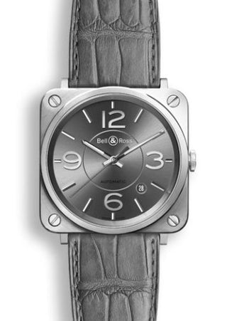 Bell & Ross - BRS92RUSTSCR  BR S Officer Ruthenium