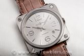 Bell & Ross - BRS92SISTSCR  BR S Officer Silver