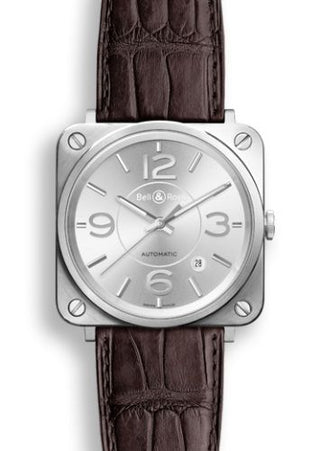 Bell & Ross - BRS92SISTSCR  BR S Officer Silver