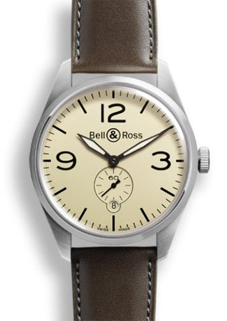 Bell & Ross - BRV123BEISTSCA  BR 123 Original Beige