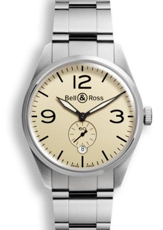 Bell & Ross - BRV123BEISTSST  BR 123 Original Beige