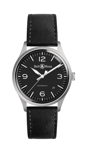 Bell & Ross - BRV192-BL-ST/SCA  BR V1-92 Stainless Steel / Black / Calf