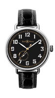 Bell & Ross BR V1-92 Stainless Steel / Black / Calf (BRWW197-HER-ST/SCR)