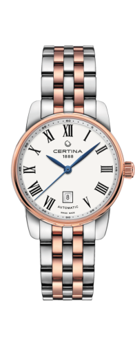 Certina - C001.007.22.013.00  DS Podium Automatic 29 Stainless Steel / Rose Gold PVD / White / Bracelet