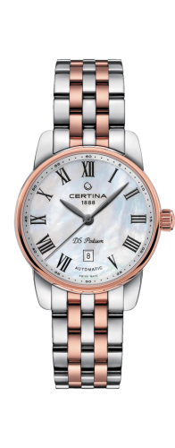 Certina - C001.007.22.113.00  DS Podium Automatic 29 Stainless Steel / Rose Gold PVD / MOP / Bracelet