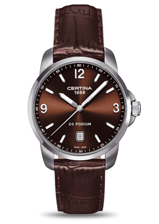 Certina - C0014101629700  DS Podium 3 Hands Brown