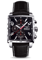 Certina DS Podium Big Size Chrono 1/100 Sec Stainless Steel / Black / Strap (C0015141605701)