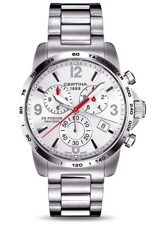 Certina - C0016171103700  DS Podium Big Size Chrono Silver Bracelet