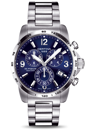 Certina - C0016171104700  DS Podium Big Size Chrono Blue