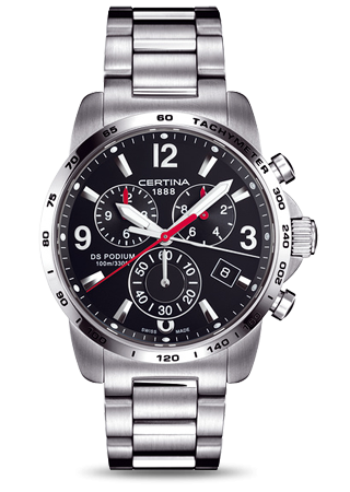 Certina - C001.617.11.057.00  DS Podium Big Size Chrono Black Bracelet