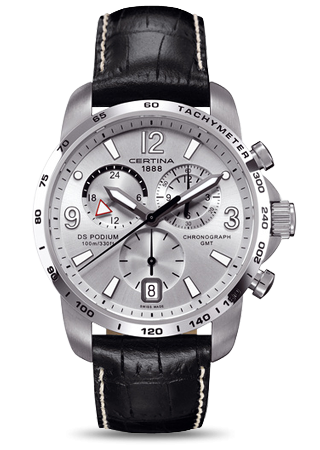 Certina - C0016391603700  DS Podium Big Size Chrono GMT Silver