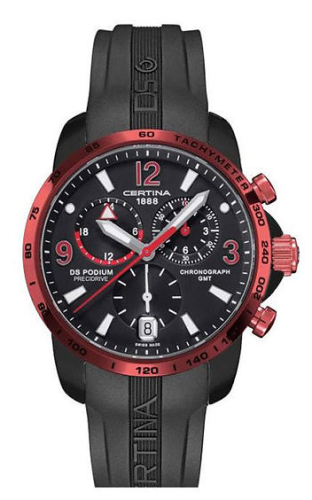 Certina - C0016399705702  DS Podium Big Size Chrono GMT Aluminium Black