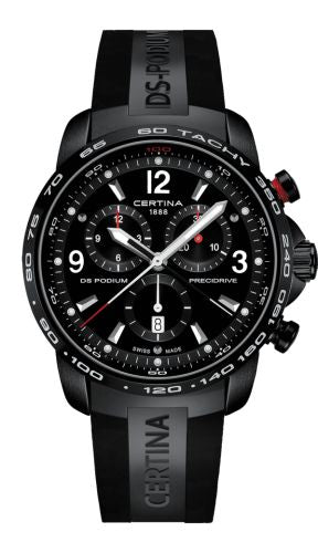 Certina - C0016471705700  DS Podium Big Size Chrono 1/100 Sec PVD