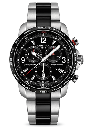 Certina - C0016472205700  DS Podium Big Size Chrono 1/100 Sec Half PVD