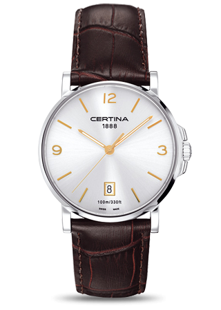 Certina - C0174101603701  DS Caimano Silver / Gold Index