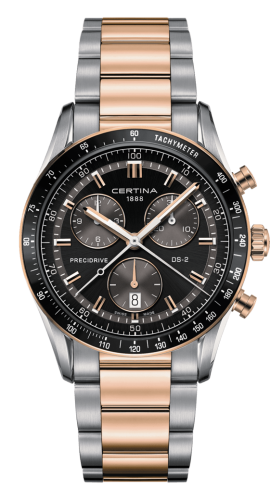 Certina - C024.447.22.051.00  DS-2 Chronograph Two Tone / Black / Bracelet