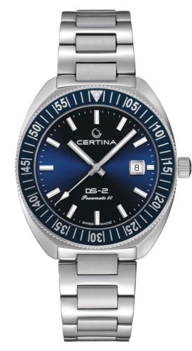 Certina - C024.607.11.041.02  DS-2 Turning Bezel Powermatic 80 Stainless Steel / Blue / Bracelet