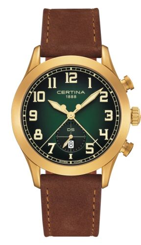 Certina - C024.617.36.092.00  DS Pilot Rose Gold / Green