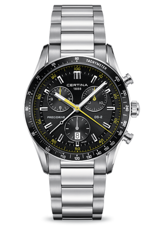 Certina - C0244471105101  DS 2 Chrono 1/100 Sec PreciDrive Yellow