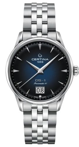 Certina - C029.426.11.041.00  DS-1 Big Date Powermatic 80 Stainless Steel / Blue / Bracelet