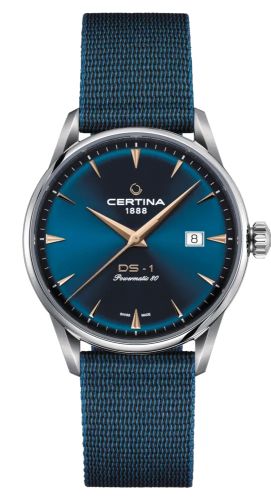 Certina - C029.807.11.041.02  DS-1 Powermatic 80 40 Stainless Steel / Blue / Tide Ocean