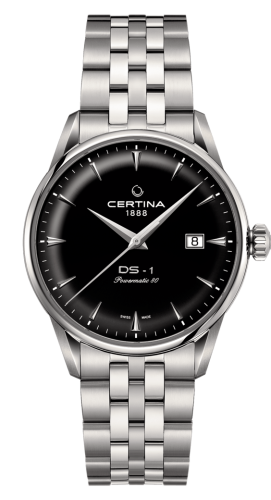 Certina - C029.807.11.051.00  DS-1 Powermatic 80 40 Stainless Steel / Black / Bracelet