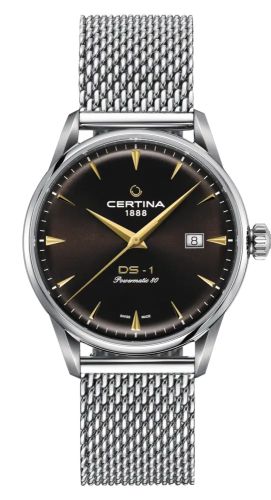 Certina - C029.807.11.291.02  DS-1 Powermatic 80 40 Stainless Steel / Brown