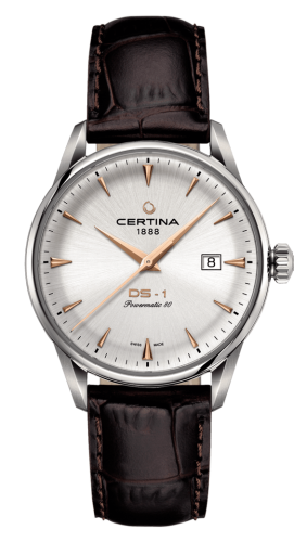 Certina - C029.807.16.031.01  DS-1 Powermatic 80 40 Stainless Steel / Silver / Strap