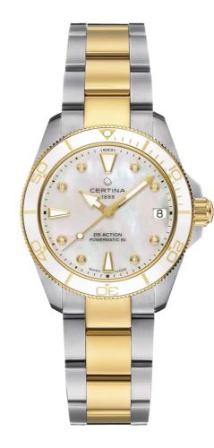 Certina - C032.007.22.116.00  DS Action Lady 34.5 Stainless Steel - Yellow Gold / MOP