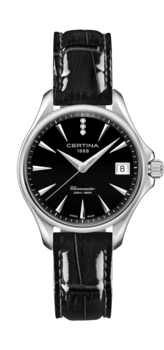 Certina - C032.051.16.056.00  DS Action Diamonds 33.8 Stainless Steel / Black / Strap