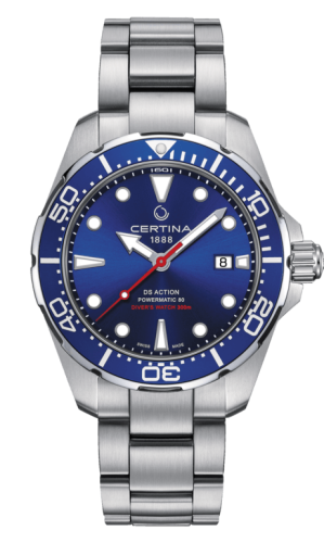 Certina - C032.407.11.041.00  DS Action Diver Powermatic 80 Stainless Steel / Blue / Bracelet