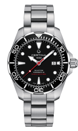 Certina - C032.407.11.051.00  DS Action Diver Powermatic 80 Stainless Steel / Black / Bracelet