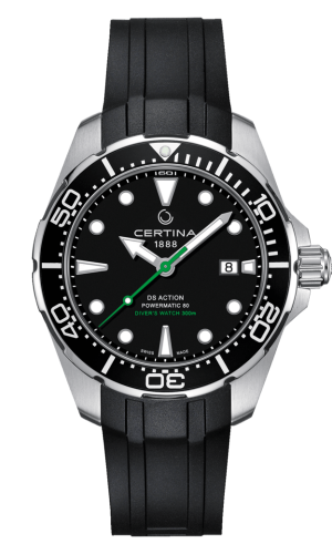 Certina - C032.407.17.051.00  DS Action Diver Powermatic 80 43 Stainless Steel / Black / Rubber