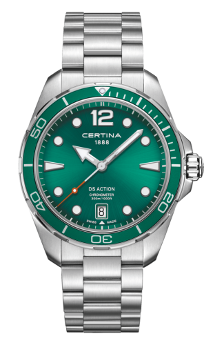 Certina - C032.451.11.097.00  DS Action 43 Quartz Stainless Steel / Green