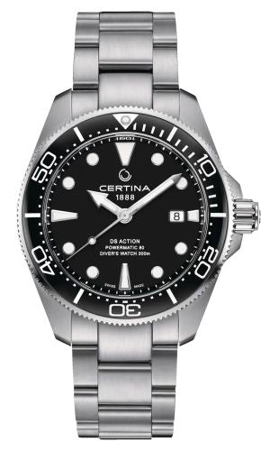 Certina - C032.607.11.051.00  DS Action Diver Powermatic 80 43 Stainless Steel / Black / Bracelet