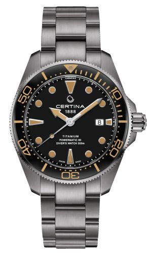 Certina - C032.607.44.051.00  DS Action Diver Powermatic 80 43 Titanium / Black / Bracelet